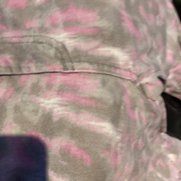 Tye dye pink with gray and white jeans - Picture 3 of 4